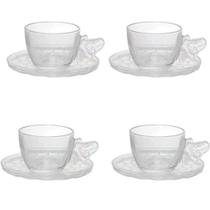 Jogo de 4 Xícaras para Chá Bee 80ml - Hauskraft