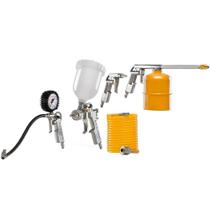 Jogo de 5 Acessórios de Pintura para Compressor de Ar KCA5P