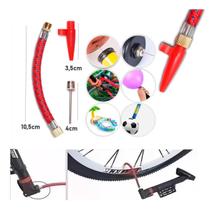 Jogo De 5 Bicos Agulha Para Inflar Bolas E Mangueira Extensora Para Bomba De Ar Manual Universal