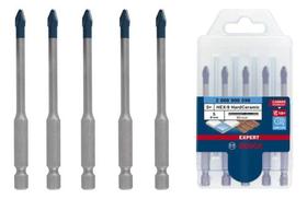 Jogo De 5 Brocas Bosch Expert Hardceramic 4 A 10mm Hex-9 Jogo De 5 Brocas Bosch Expert Hardceramic 4 A 10mm Hex-9