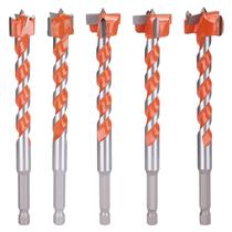 Jogo de 5 Brocas Forstner Alongadas com Ponta de Carboneto de Tungstênio Jogo de 5 Brocas Forstner Alongadas com Ponta de Carboneto de Tungstênio