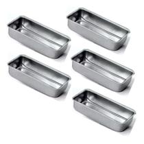 Jogo De 5 Formas De Pão - Forma Grande Nº3 Aluminio Puro Extang