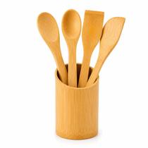 Jogo De 5 Peças De Bambu Utensilio De Cozinha Ecos 1 Un Jogo De 5 Peças De Bambu Utensilio De Cozinha Ecos 1 Un