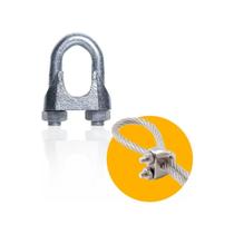 Jogo de 5 Unidades Grampo Clips para Cabo de Aço Pesado 1 Polegada