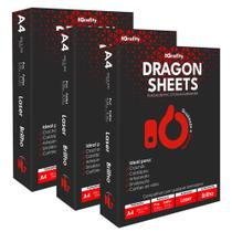 Jogo De 50 PVC e 100 Folhas Imprimíveis A4 Impressão à Laser