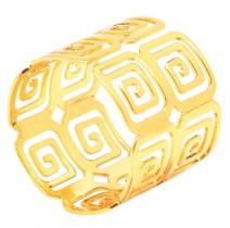 Jogo de 6 Anel de Guardanapo Tunisia Dourado - Mimo