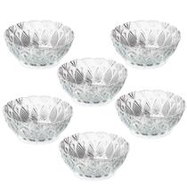 Jogo de 6 Bowls em Vidro Trabalhado 310ml para Sobremesas e Caldos Jogo de 6 Bowls em Vidro Trabalhado 310ml para Sobremesas e Caldos