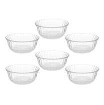 Jogo de 6 Bowls para Sobremesa de Vidro Konia 240ml