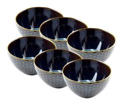 Jogo De 6 Bowls Puntato Fine Em Cerâmica 580Ml Verde Mineral - Lhermitage