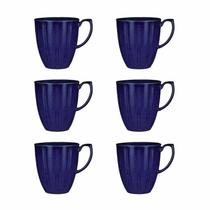 Jogo de 6 Canecas 360 ml Flora Amor Perfeito Oxford Jogo de 6 Canecas 360 ml Flora Amor Perfeito Oxford