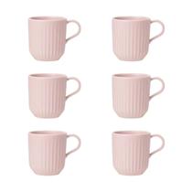 Jogo De 6 Canecas De Cerâmica 360Ml Luna Pétala Oxford Jogo De 6 Canecas De Cerâmica 360Ml Luna Pétala Oxford