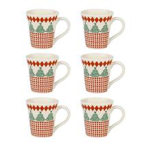Jogo de 6 Canecas Tulipa 330 ml Unni Malabarismo Natalino Oxford