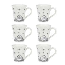 Jogo de 6 Canecas Tulipa 330 ml Unni Vilarejo de Natal Oxford
