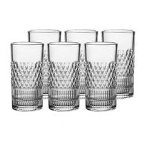 Jogo De 6 Copos Altos 350ml Em Cristal Esplanada Lhermitage