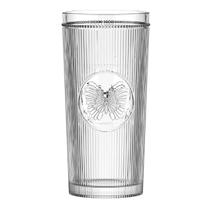 Jogo De 6 Copos Altos Borboleta Em Cristal Ecológico 350Ml - L hermitage