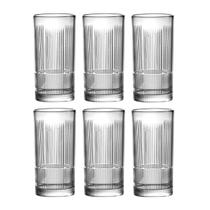 Jogo de 6 Copos Altos de Cristal Para Drinks - Vivant 350ml