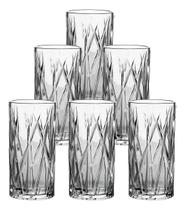 Jogo De 6 Copos Altos Em Vidro Forest 350ml A15cm