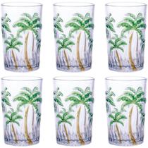 Jogo De 6 Copos Altos Palm Tree 350ml Lanty Ke Home Jogo De 6 Copos Altos Palm Tree 350ml Lanty Ke Home
