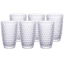 Jogo de 6 copos Amelie em vidro 355ml A13cm - L Hermitage