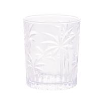 Jogo De 6 Copos Baixos 340ml em Cristal Palm Tree Wolff