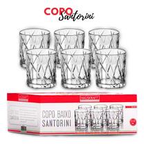 Jogo De 6 Copos Baixos Água Suco Drinks Vidro 300ml