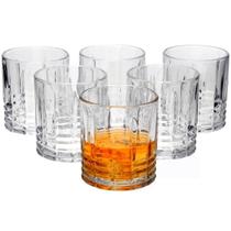 Jogo De 6 Copos Baixos Para Whisky Vidro 340 Ml - Mimo Style