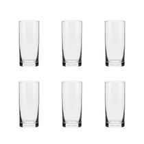 Jogo de 6 Copos De Cristal 300 Ml Flat Classic