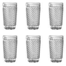 Jogo de 6 copos de vidro 370ml Vintage - Fratelli