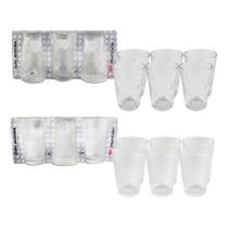 Jogo De 6 Copos De Vidro Arizona Transparente 200ml