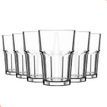 Jogo De 6 Copos em Vidro 350ml Ideal Para Água, Suco e Drinks Jogo De 6 Copos em Vidro 350ml Ideal Para Água, Suco e Drinks