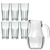 Jogo de 6 Copos Long Drink 340ml e Jarra Tango 750ml Alça de