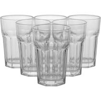 Jogo de 6 Copos Long Drink de Vidro 410ml Para Refri Sucos Jogo de 6 Copos Long Drink de Vidro 410ml Para Refri Sucos