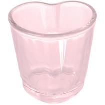 Jogo de 6 copos para shot Love Shot em vidro 45ml A5 cor rosa - Dynasty