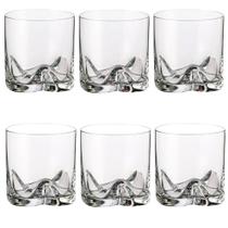 Jogo de 6 copos para wisky Bohemia Crystal 20.589.280 Trio 280ml Jogo de 6 copos para wisky Bohemia Crystal 20.589.280 Trio 280ml
