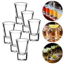 Jogo De 6 Copos Shot Tequila Cachaça Dose Pinga Vodka 15ml