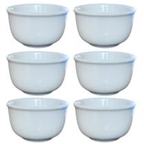 Jogo de 6 Cumbucas de Porcelana Branca de 200ml - Kit Completo