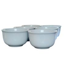 Jogo de 6 Cumbucas de Porcelana Branca de 350ml - Kit de Tigelas Elegantes