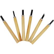 Jogo De 6 Formões Cabo Em Madeira S 06 Western