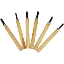 Jogo De 6 Formões Cabo Em Madeira S 06 Western