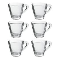 Jogo de 6 mini xícara de café em vidro 40 ml Jogo de 6 mini xícara de café em vidro 40 ml