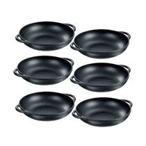 Jogo de 6 Panelas Parmegianas Com Alça De Ferro 29 Cm - Panela Mineira