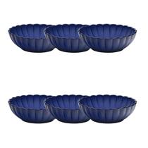 Jogo de 6 Pratos Fundo 20cm Oxford Flora Amor-Perfeito