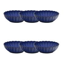 Jogo de 6 Pratos Fundo 20cm Oxford Flora Amor-Perfeito