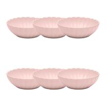 Jogo de 6 Pratos Fundo 20cm Oxford Flora Dália