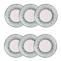 Jogo de 6 Pratos Fundos 20,5 cm Oxford Flat Nisa