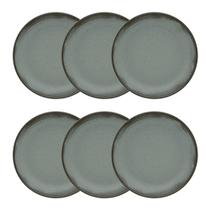 Jogo de 6 Pratos Fundos 20,5 Cm Oxford Flat Pacífico
