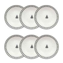 Jogo de 6 Pratos Fundos 20,5 cm Unni Vilarejo de Natal Oxford