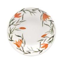 Jogo De 6 Pratos Fundos 21,5 Cm Donna Lírios