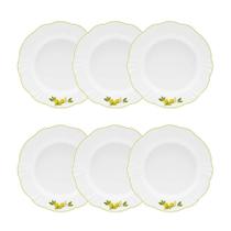Jogo De 6 Pratos Fundos 24 Cm Oxford Soleil Limoni
