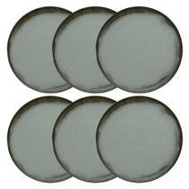 Jogo de 6 Pratos Rasos 26 Cm Oxford Flat Pacífico